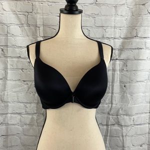 Ambrielle Black full figured front open bra 40 D